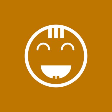 Mutlu bir çocuk yüzü doodle 