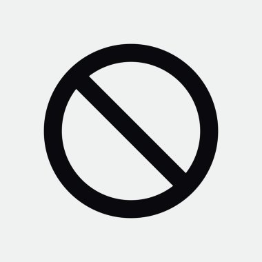 yasak işareti web simgesi 