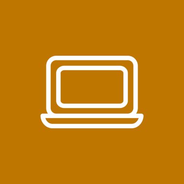 Basit dizüstü web simgesi 