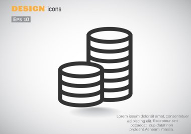 Sütunları sikkeler, para kavramı 