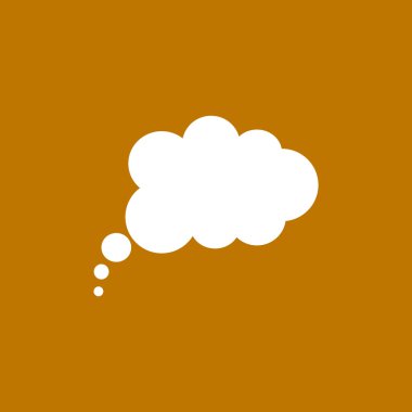 Bulut köpük basit web simgesi 