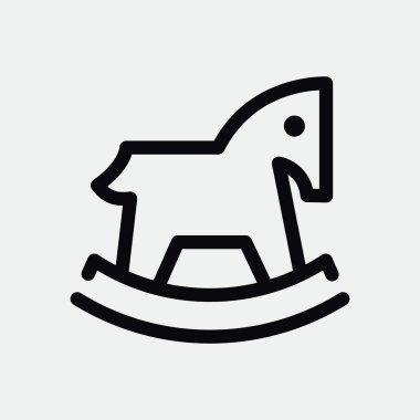 Çocuk oyuncak at web simgesi 