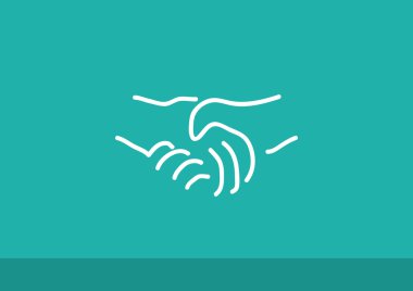 El sıkışma basit web simgesi 