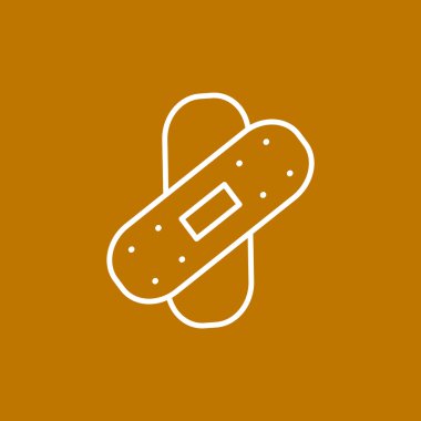 Bandaj sıva basit web simgesi 