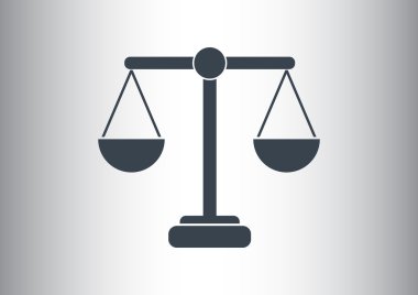 Adalet basit web simgesi ölçekleri 