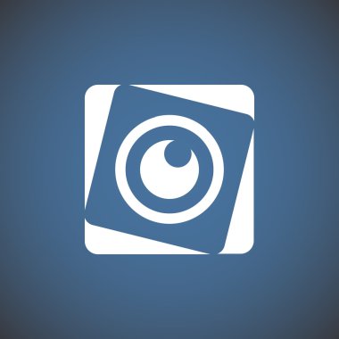 Objektif göz web simgesi 