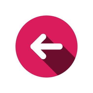 Ok işaret sol simgesi 