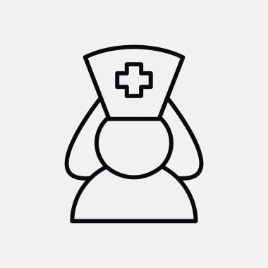 Hemşire siluet web simgesi 