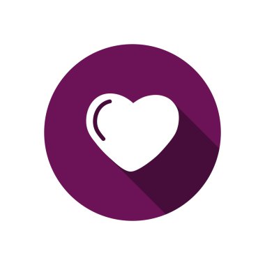 Basit kalp web simgesi 