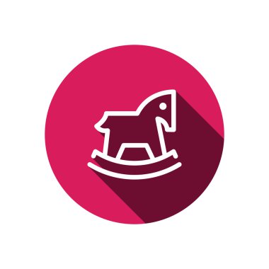 Çocuk oyuncak at web simgesi 