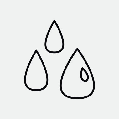 Sıvı damlacıkları basit web simgesi 