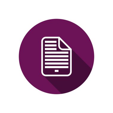 Belge dosya basit web simgesi 