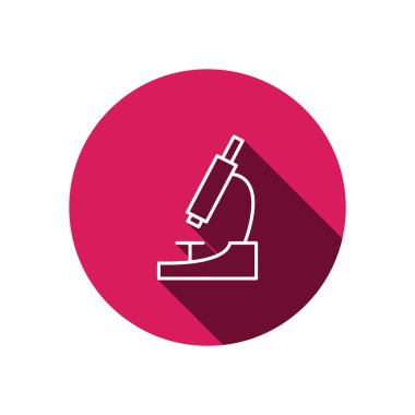 Mikroskop basit web simgesi 