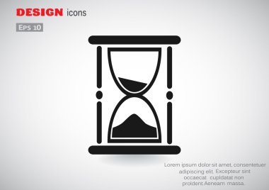 Kum saati web simgesi 