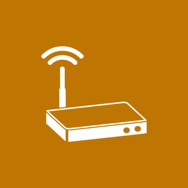 Dalgalar web simgesi ile modem 