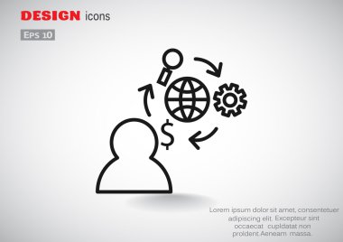 İş basit web simgesi 