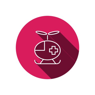 Basit helikopter web simgesi 