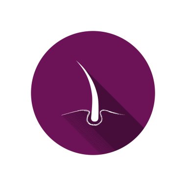 Hasarlı saçın web simgesi 