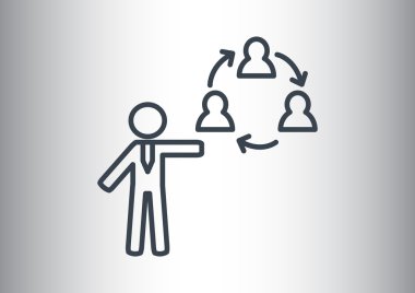 Yuvarlak iletişim sembolü 