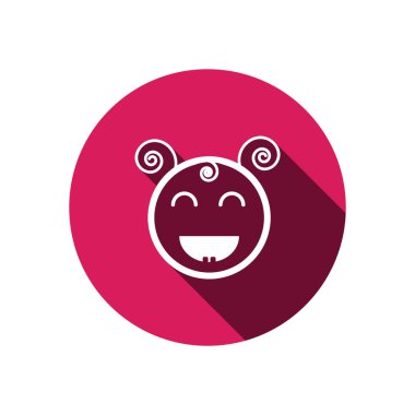 Mutlu bir çocuk yüzü doodle 