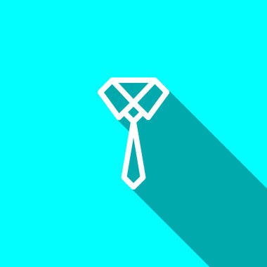 Düğümlü kravat basit web simgesi 