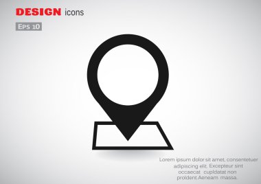 harita işaretleyici ağ simgesi 