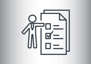 İnsan ile web simgesi listelemek için 