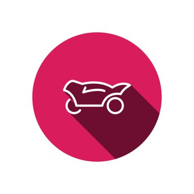 Basit motosiklet web simgesi 