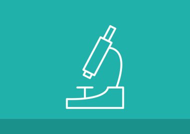 Mikroskop basit web simgesi 