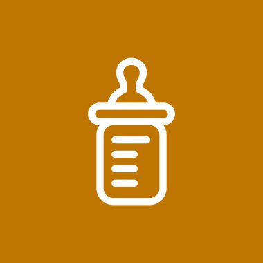 Basit bebek şişe simgesi 