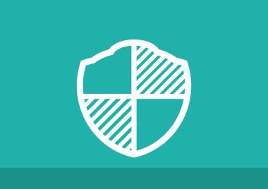 Basit kalkan web simgesi 