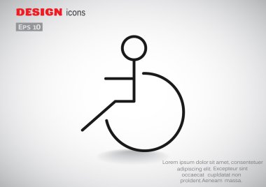 Tekerlekli sandalye basit simgesini devre dışı 