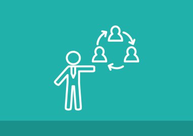 Yuvarlak iletişim sembolü 