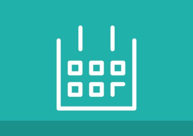 Takvim basit web simgesi yaprak 