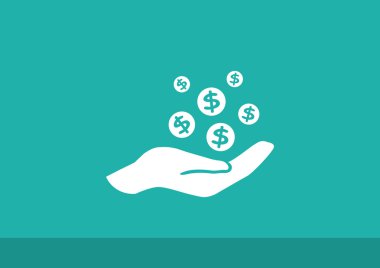 İnsan eline düşen paraları 