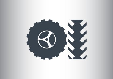 Jant ve lastik web simgesi 