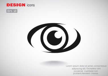 İzlerken göz web simgesi 