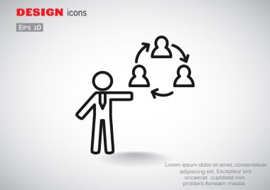 Yuvarlak iletişim sembolü 