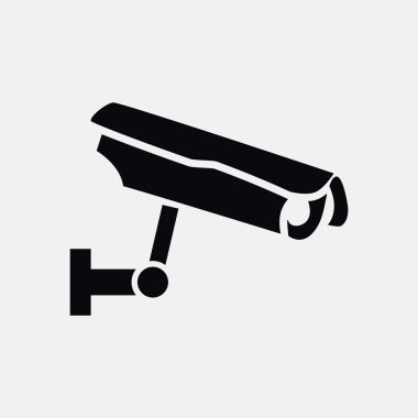 Gözetim kamera basit simgesi 