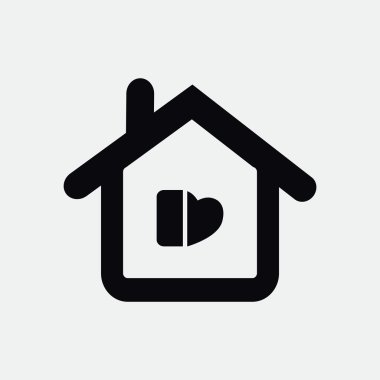 Ev basit web simgesi 