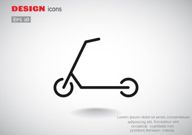 Scooter için çocuk simgesi 