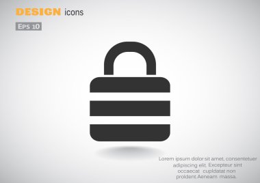 Basit web simgesi kilitleme 