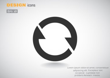 Oklar web simgesi olan daire 