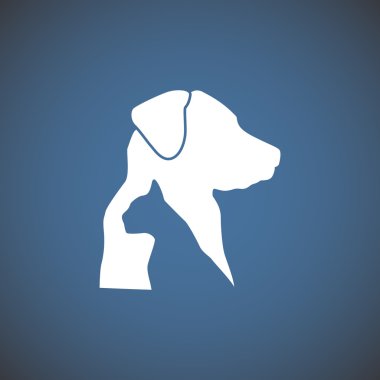 Evcil hayvanlar siluetleri ile kayıt 