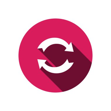 Oklar web simgesi olan daire