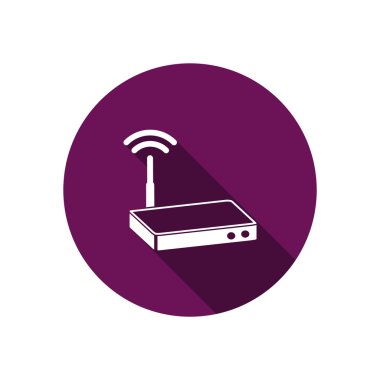 Dalgalar web simgesi ile modem 