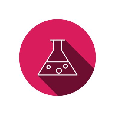 Kimyasal şişesi basit web simgesi 