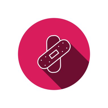 Bandaj sıva basit web simgesi 