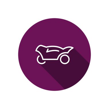 Basit motosiklet web simgesi 