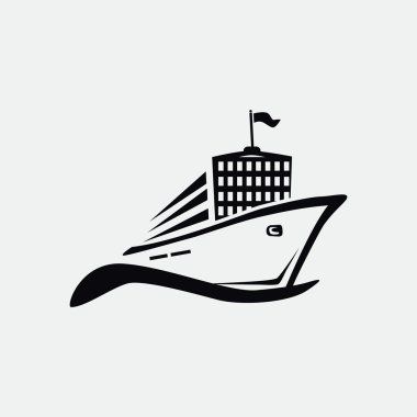 Dalga web simgesi üzerinde gemi